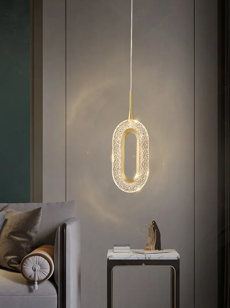 Description Picture 6 of itemModest Ceiling Lamps Lustre Kitchen Dining Table Crystal Chandelier Living Room Staircase Led Lights Wedding Decorations Items