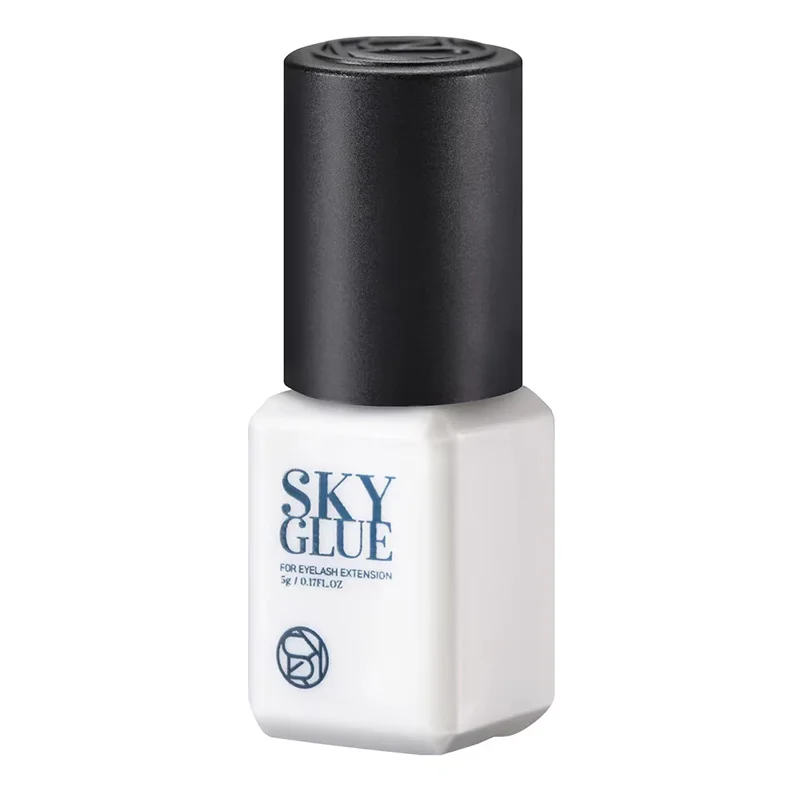 1 Bottle SKY Glue for Eyelash Extensions 5ml Original Sky S+ Black Red Blue Cap False Lash Glue Sky TD Transparent Glue Supplier 2