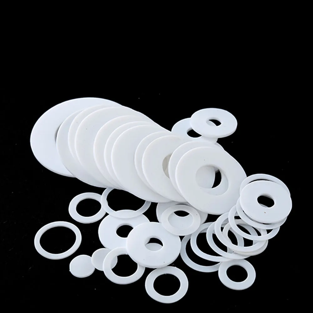 10pcs3mmThickPTFEFlatWasherGasketsSpacerSealingRingFor