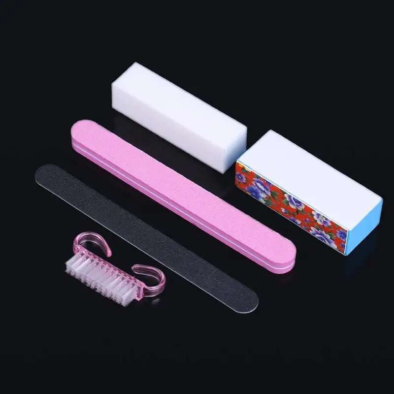 5Pcs Nail Art Tool Set Including Nail File Sponge File Nail Polishing Tool And Nail Shaping Tool Professional Nail Art Tools