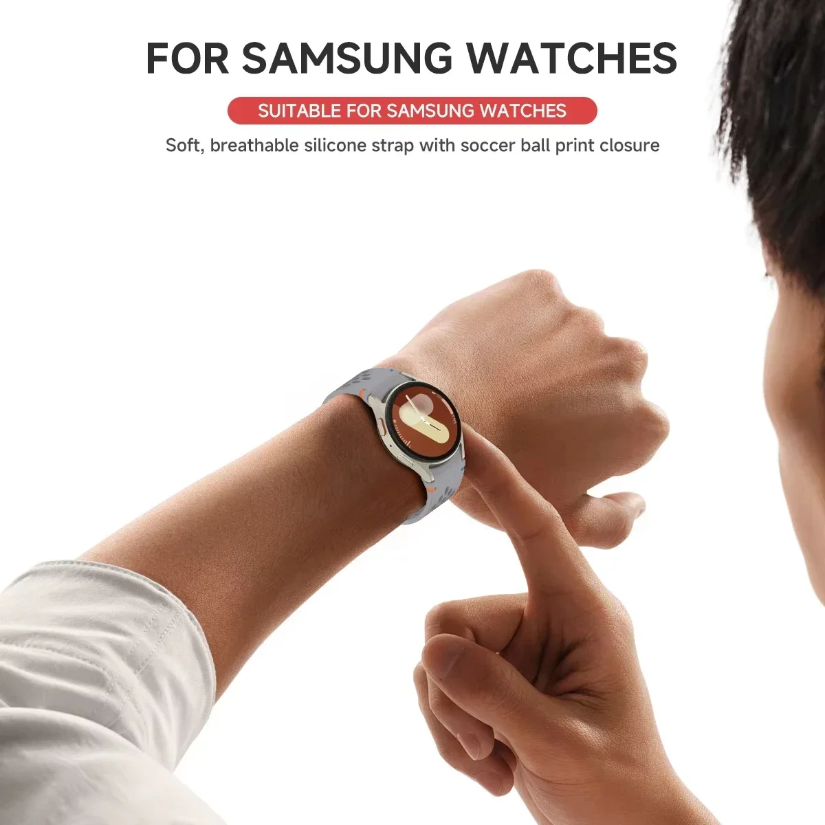 Enhanced Silicone Strap with Magnetic Buckle