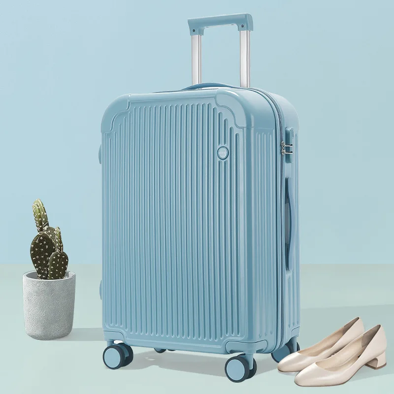 PLUENLI Luggage Student Universal Wheel Trolley Case Female Small Password Suitcase Boarding Case