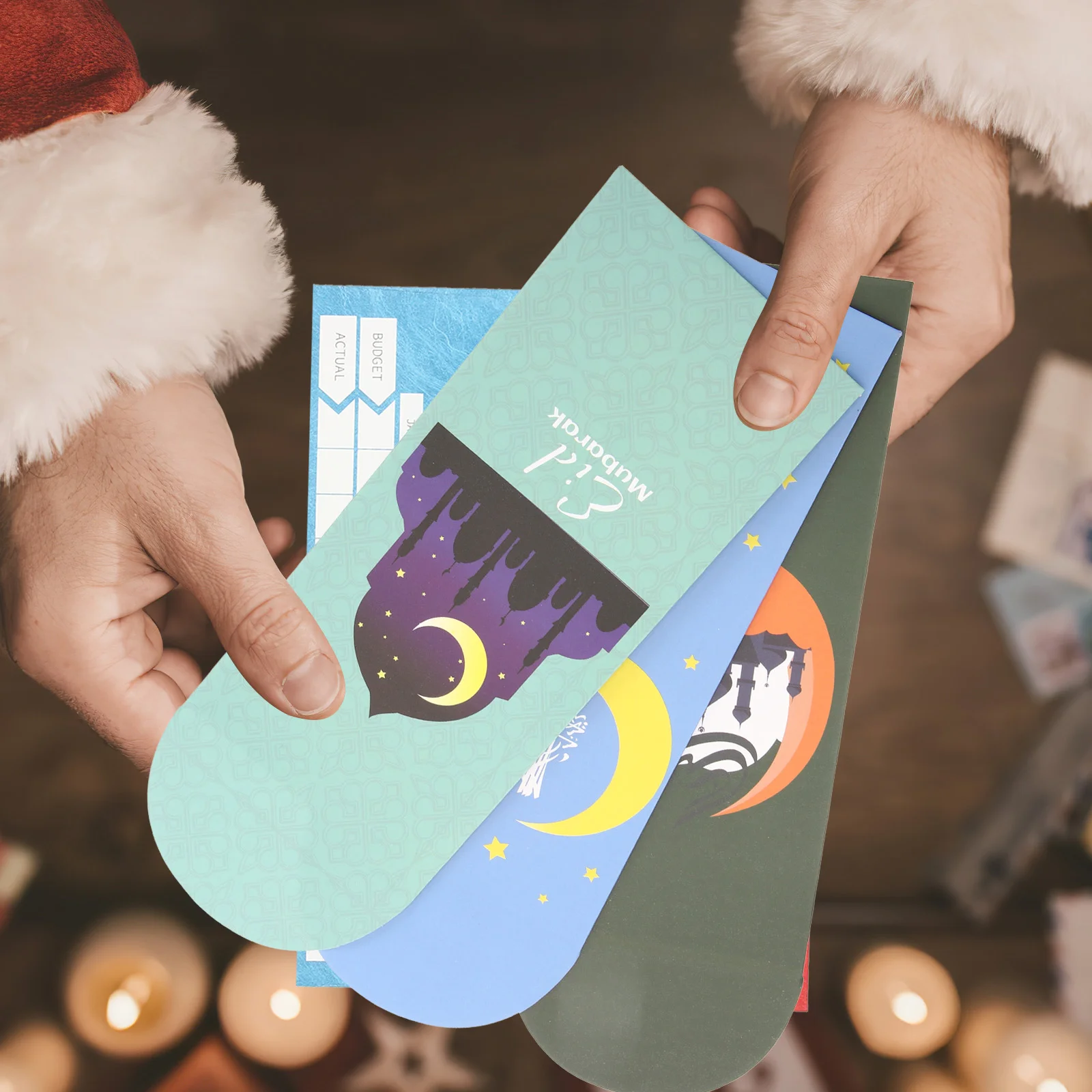 

18/36pcs Eid Mubarak Cash Envelopes Money Cards Paper Bag Ramadan Islamic Muslim Eid Al-Fitr Gift Favors Decoration