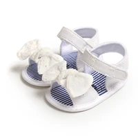 Summer Baby Girls Bow Sandals Toddler Breathable Anti-Slip Shoes Soft Sole Flat Princess Dress Shoes Newborn Baby Beach Sandals 4