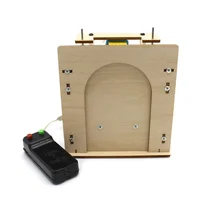 Wooden Lift Door No. 1 Self-Made House Garage Model Electric Door Kit DIY Technology Gizmo Toy 1
