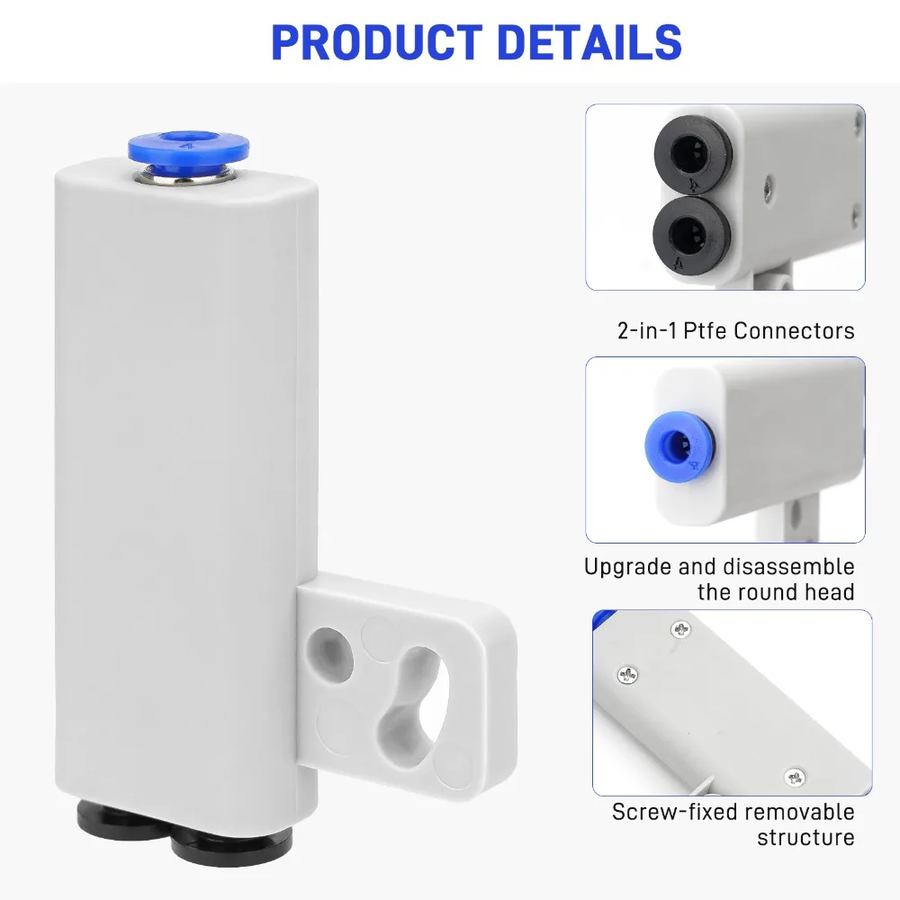 1/2PCS Adaptador PTFE 2 en 1 mejorado para impresora 3D Bambulab, accesorios y consumibles