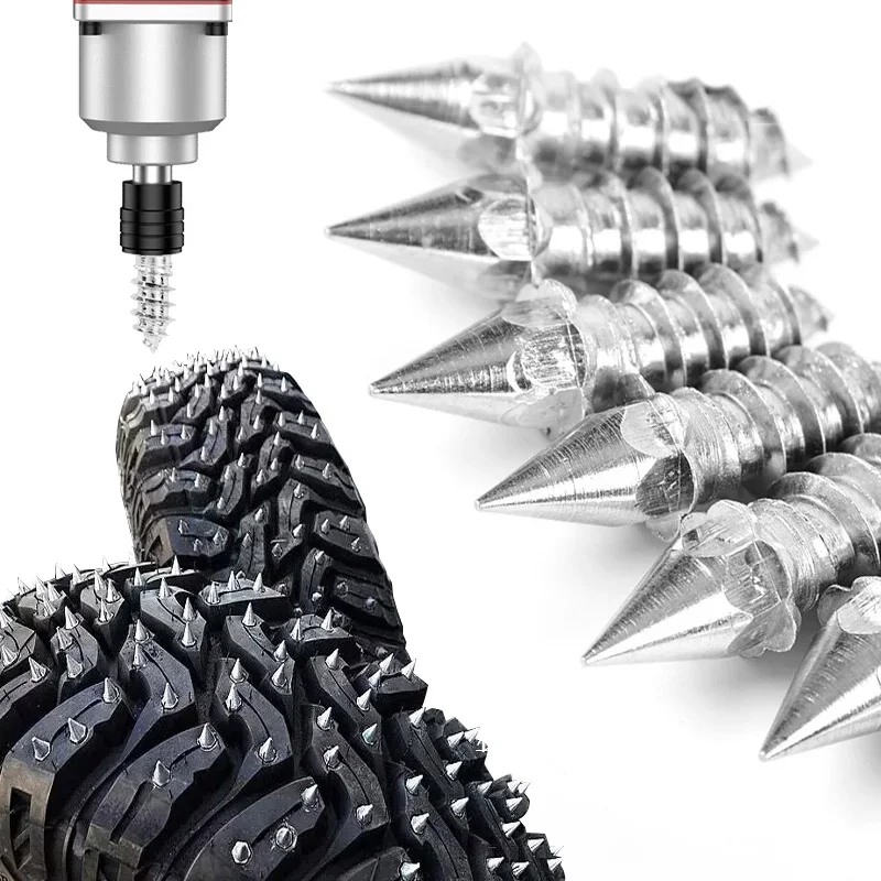 10 Pcs Alloy Tire Studs Anti-Slip Snow Nails for Car Off-road