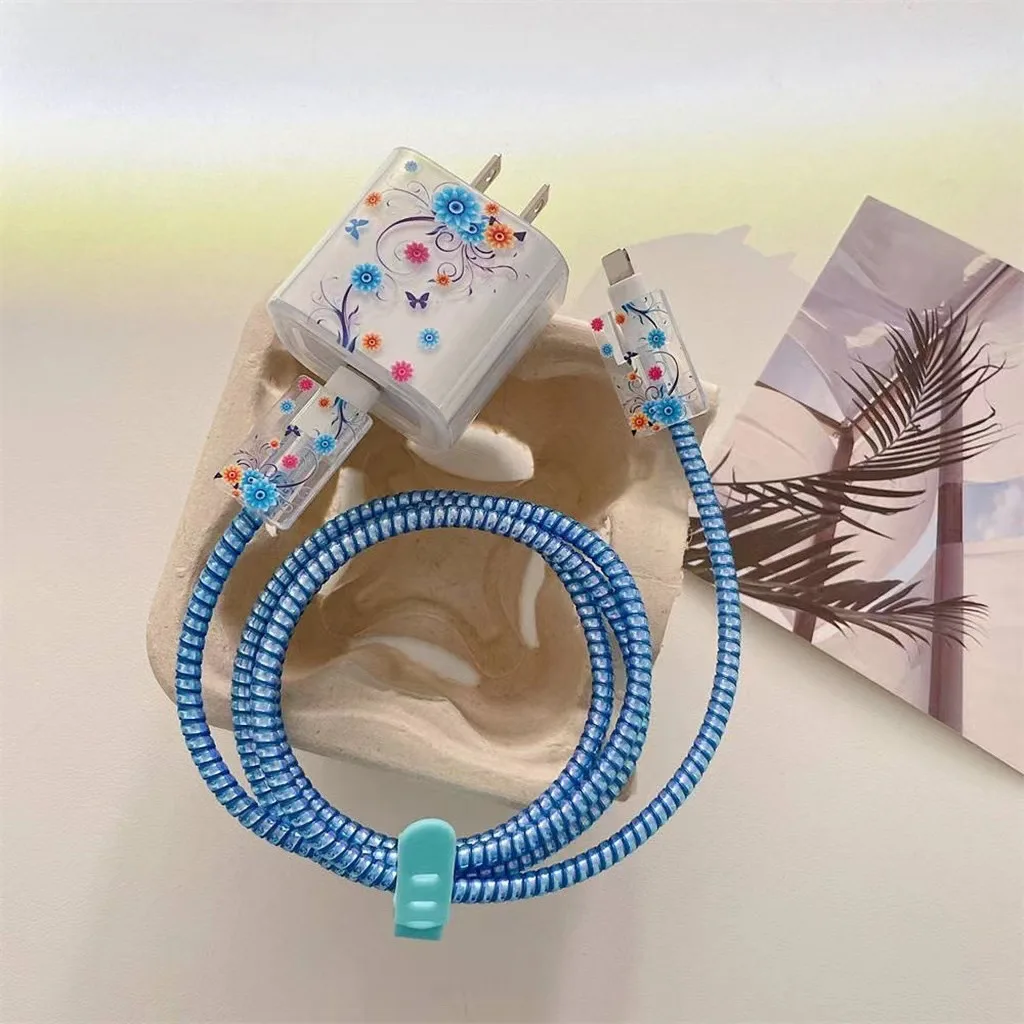 Protective Silicone Case for Apple Charger with Cable Head Bite Protector