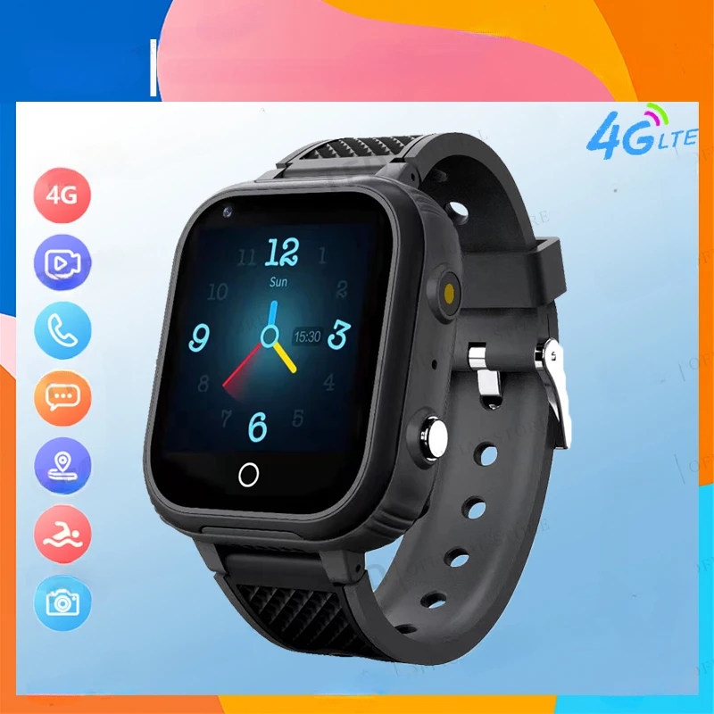 

2024 New 4G Kids Smartwatch GPS Tracker Location WIFI Waterproof Video Call SOS Phone Camera Children Smart Watch Baby PK Y95