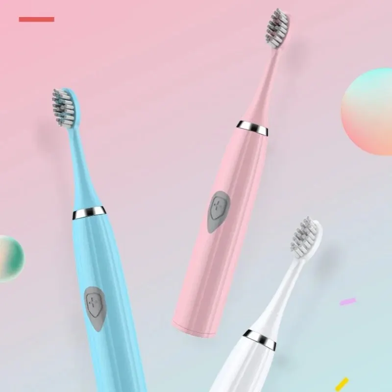Electric toothbrush 1pc adult model soft bristle battery model family set
