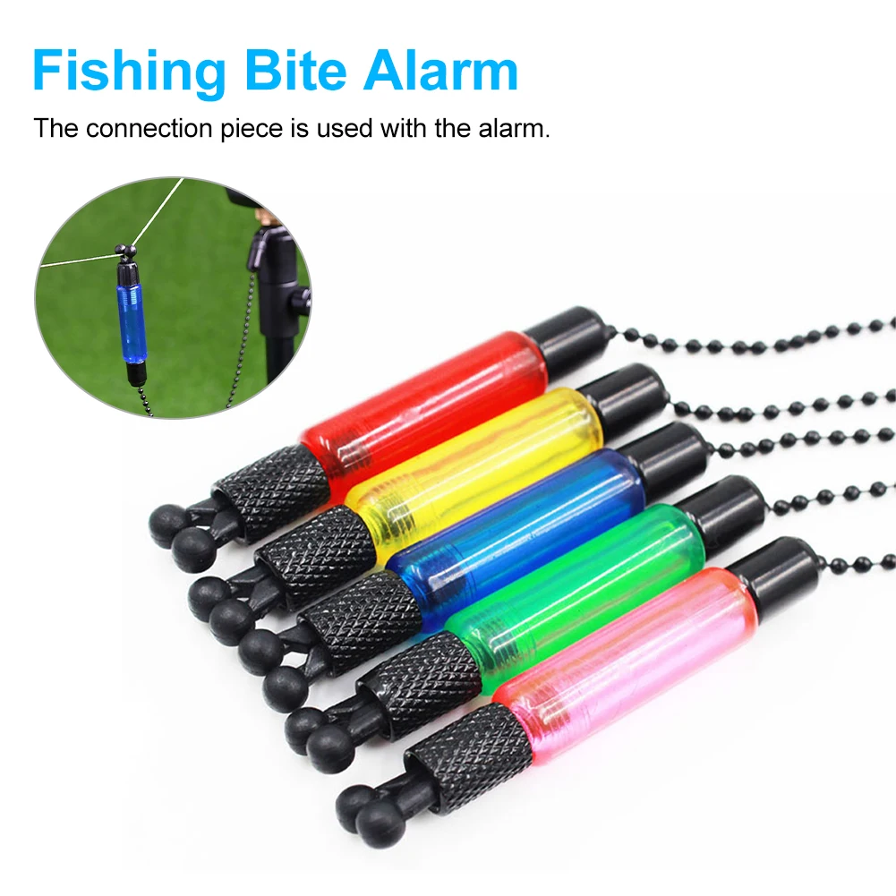 

5 Colors Fishing Alarm Steel Chain Steel Aluminum Rocker Fishing Indicator for Fishing Alarm Indicator Fishing Accessories