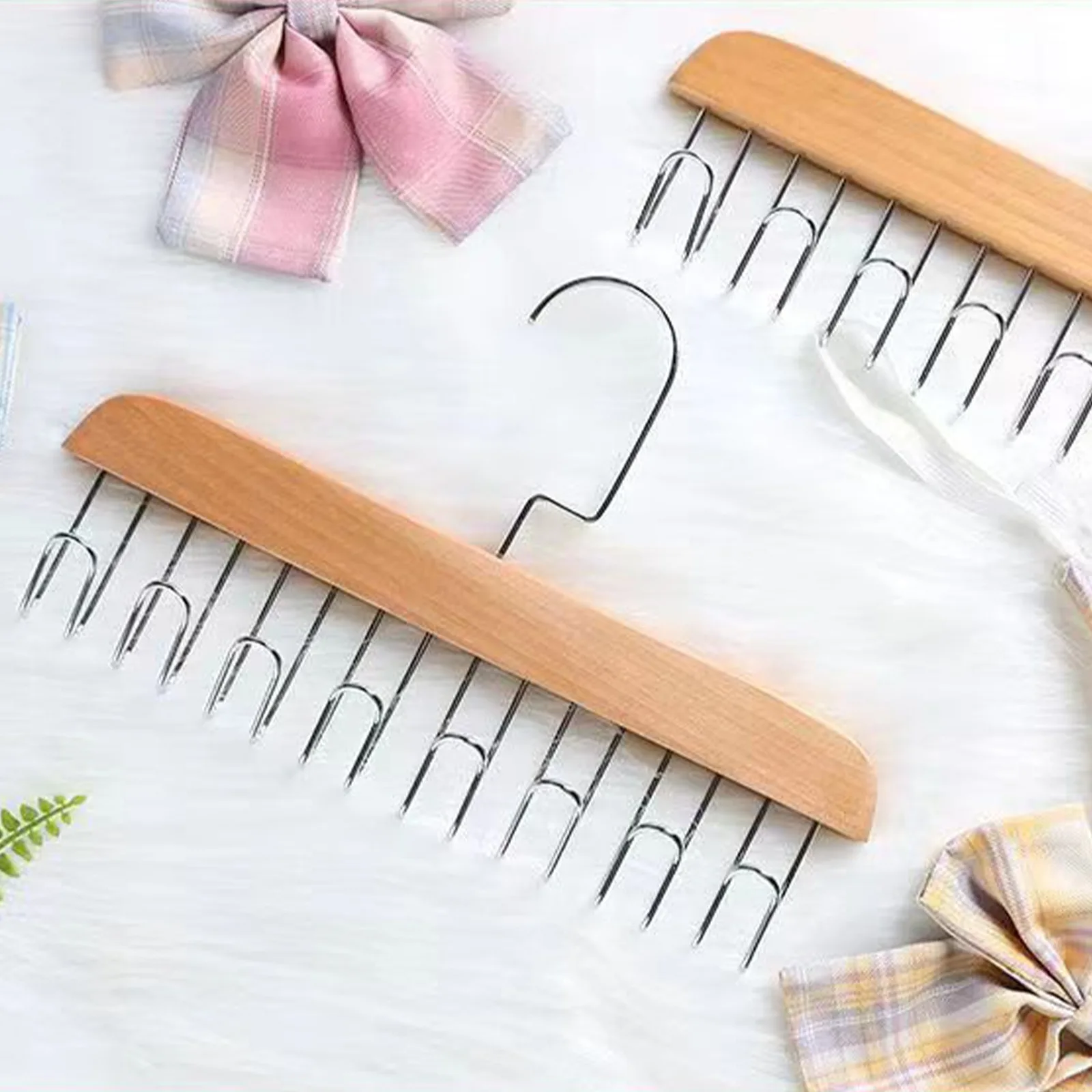 Clothes Hanger Multiple Hooks Women Storage Bra Scarf Organizer Men Tie Belt For Home Wardrobe