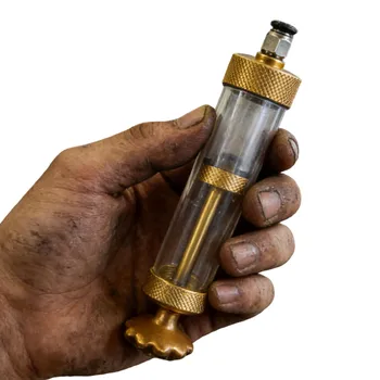 Tester di Qualità dell'Olio per Auto, Facile da Usare, Analizzatore in Ottone e Vetro per Auto, ATV, Moto da Cross e Fuoristrada