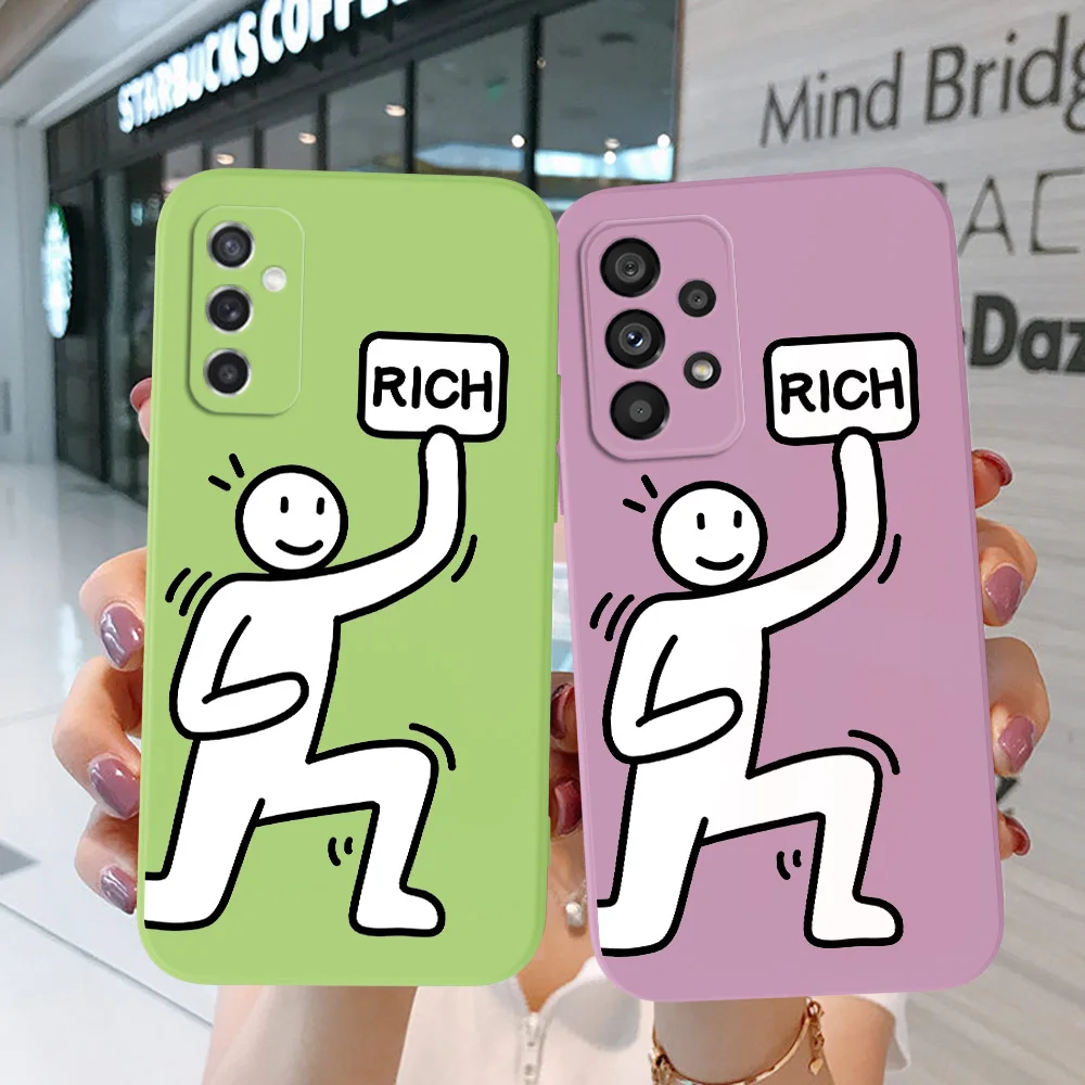 Custodia Per Samsung Galaxy S23 S22 Plus Ultra S23 5G Cover Per Telefono Soft Silicon Small White Funny