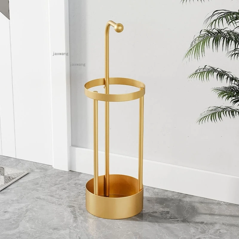 Luxury Household Umbrella Stands Simple Modern Office Wrought Iron Umbrella Rack Creative Small Apartment Hotel Tube