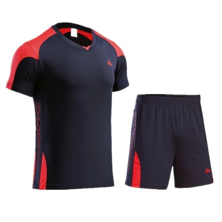 round Neck Sports Leisure Set for Men And Women Volleyball Badminton Table Tennis Competition Uniform Printed