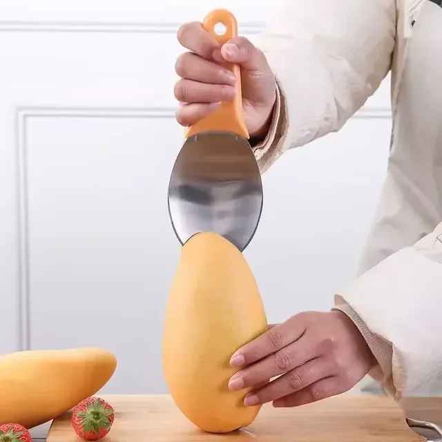 Hot Multifunctional Mango Spoon Mango Knife Cutting Granule Tool Peeler Peeler Mango Avocado Scoop Kitchen Fruit Tool 5