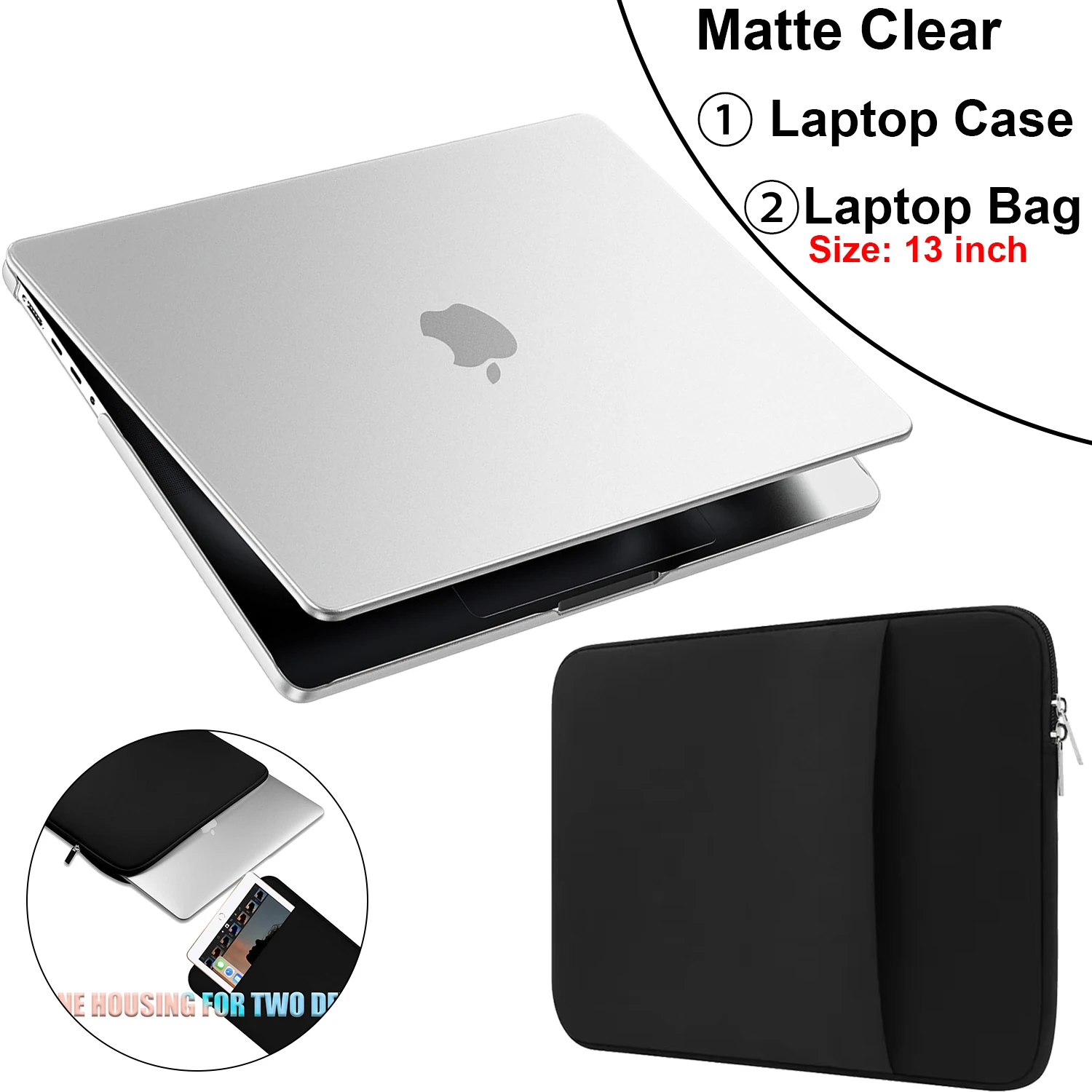 Sleek Matte Laptop Case for MacBook Air 13.6-inch