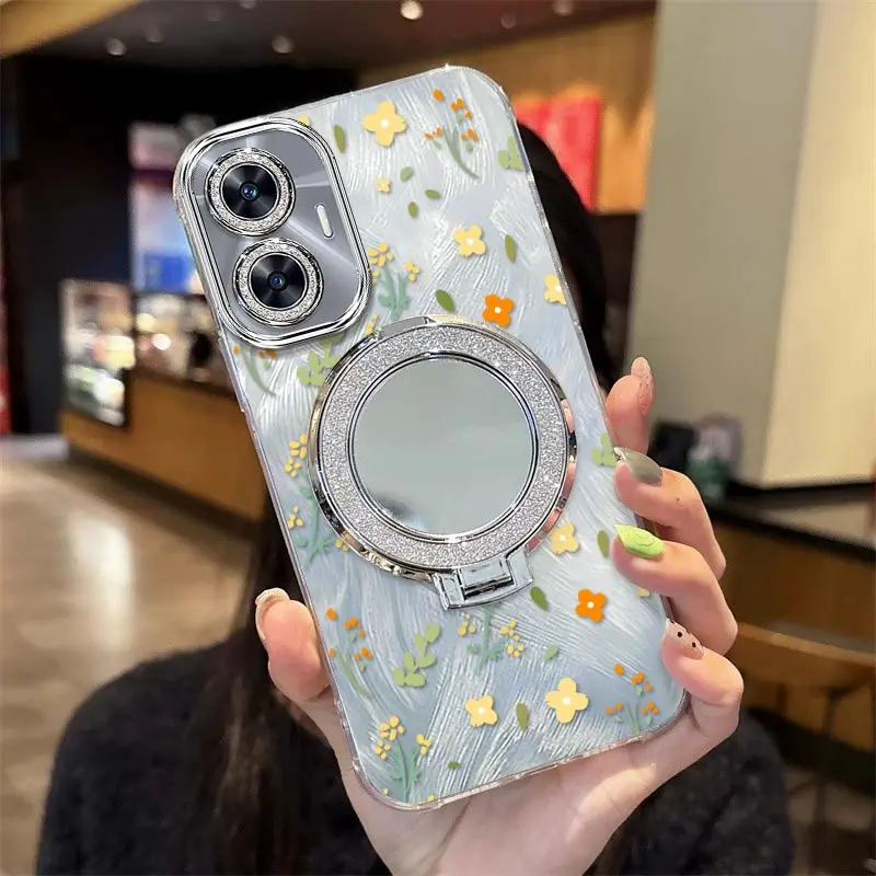 Lovely Flower Bracelet Holder Phone Case Cover