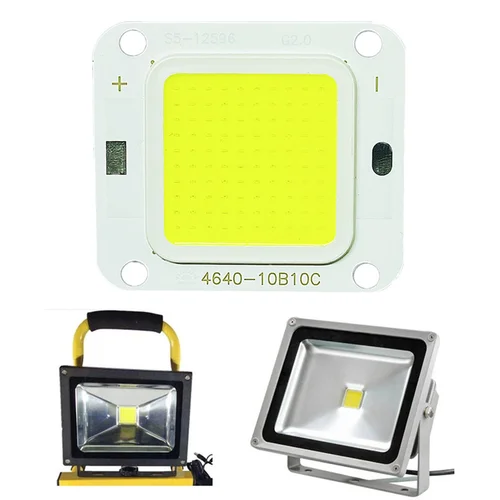 LED COB Chip 40W 20W 10W 슈퍼 파워 70W 60W 50W DIY 투광 조명 스포트라이트 전구 다이오드, LED 천장 조명 램프 소스 화이트 3