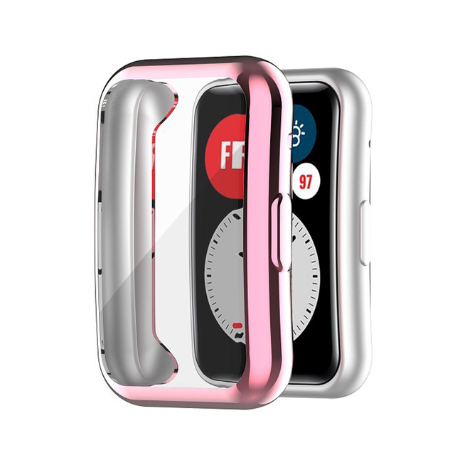 Case+Strap for Huawei Watch Fit watch Accessories Bumper All-Around Screen Protector Case Cover With Wristband Bracelet