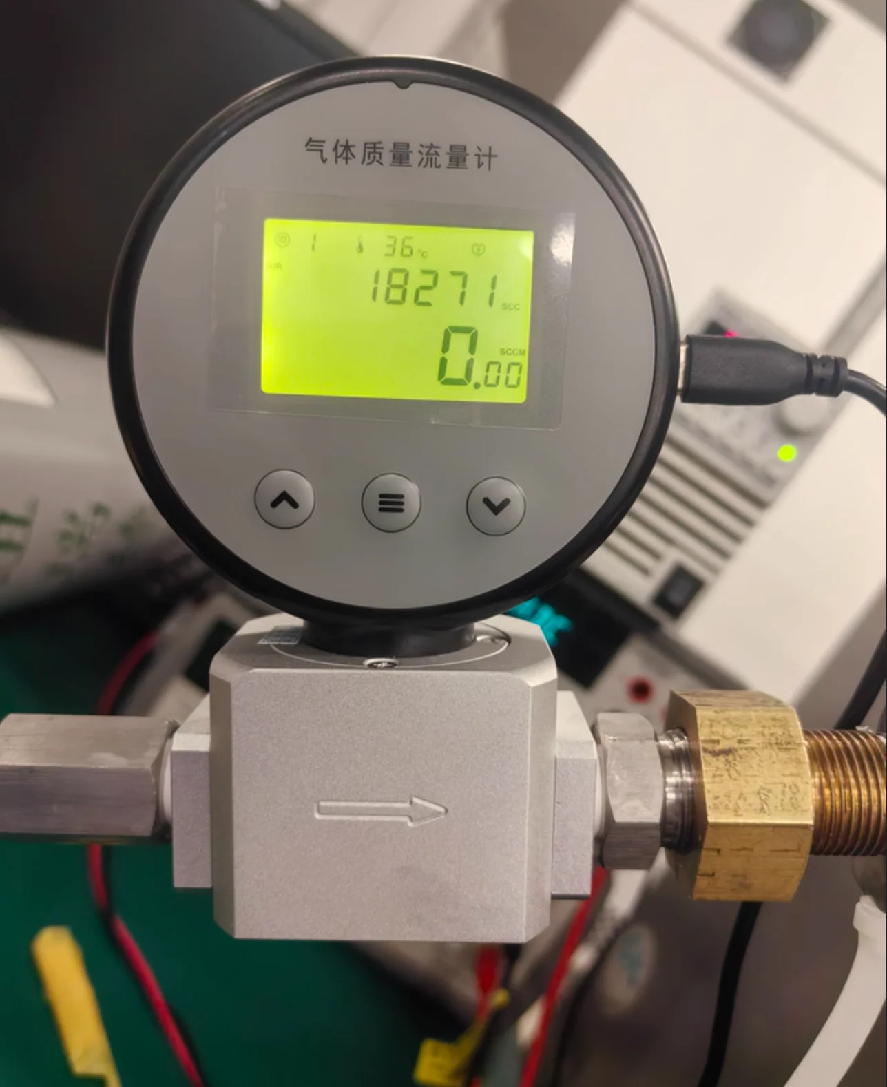 AMS2106 Digital Gas Mass Flow Mete 0-300L/min