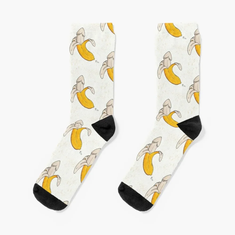 

Banana Dick Socks Crossfit Run Non-slip Socks Female Men's