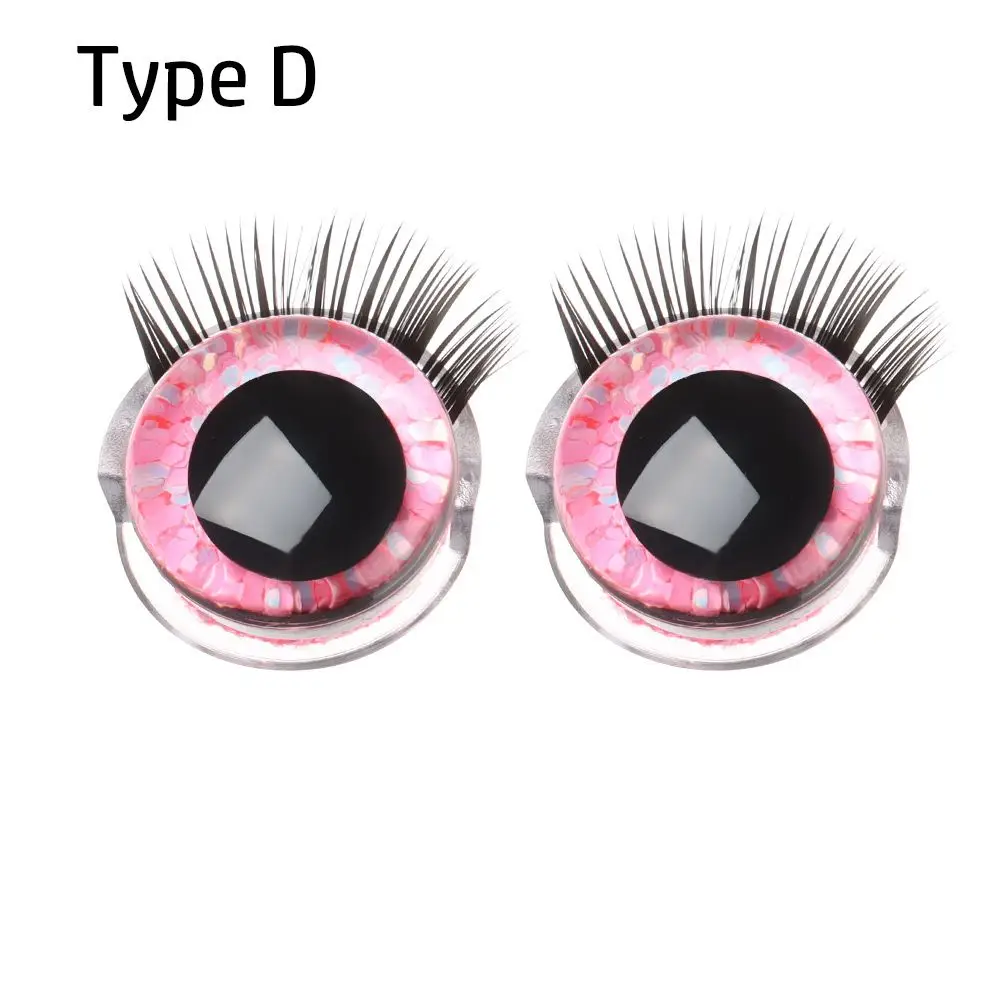 LIUXIN 20 pièces 20mm 3D Couleur Mixte sécurité Jouet Yeux + Cils