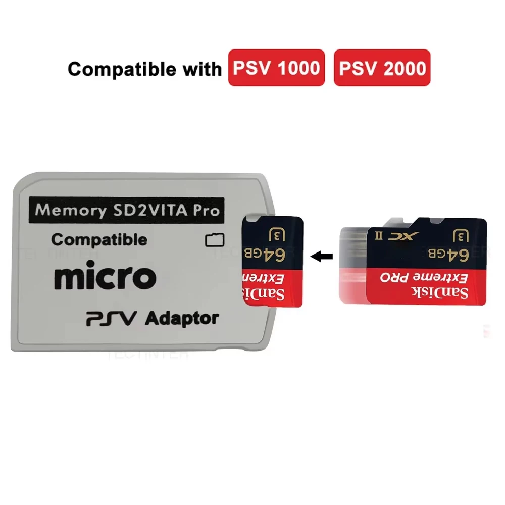 SD2VITA 6.0 Micro Memory Card Adapter For Sony PlayStation PS Vita