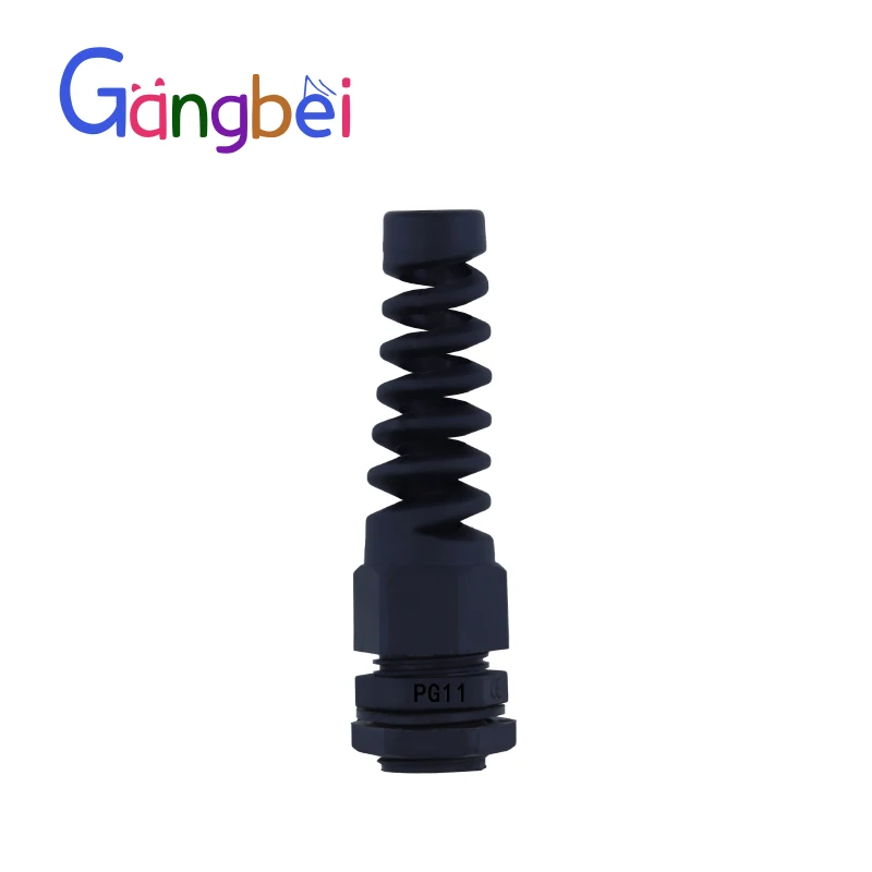 

PG11 Spring loaded joint Torsion resistance type bending waterproof connectors Glen head protection cable joint Gangbei