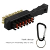 1 Pc Golf Club Brush Groove Cleaner Dual Sided Tools Portable Metal Lightweight Nylon Accessories for Iron Balls Shoes New Gift 5