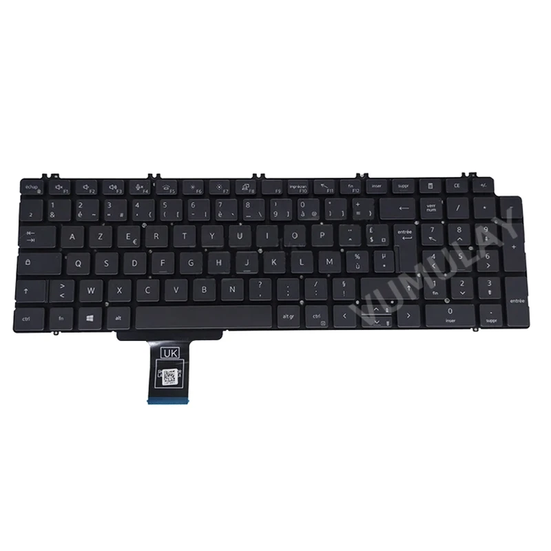 

AZERTY Keyboard for Dell Precision 7550 7760 7750 7760 Notebook Without Backlight FR French Layout