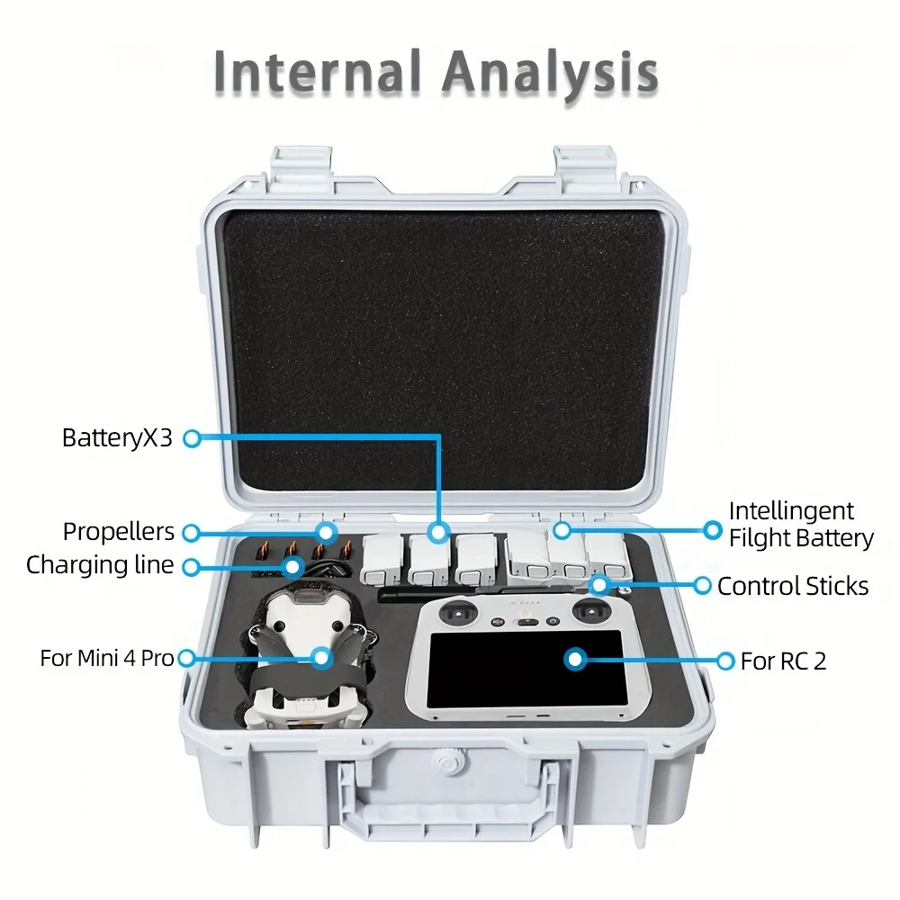 Portable Storage Bag Shoulder Travel Carrying Case for DJI Mavic Mini 4 Pro Drone Accessories