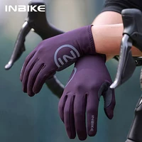INBIKE 2024 Cycling Gloves Gel Padded for Men Autumn Winter Fleece Road Bike Gloves MTB Full Finger Touchscreen Bike Accessories 1