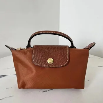 Long Cha Mini Top 여성용 고급 핸드백 디자이너 숄더백, 정품 가죽 숄더백, 메신저백