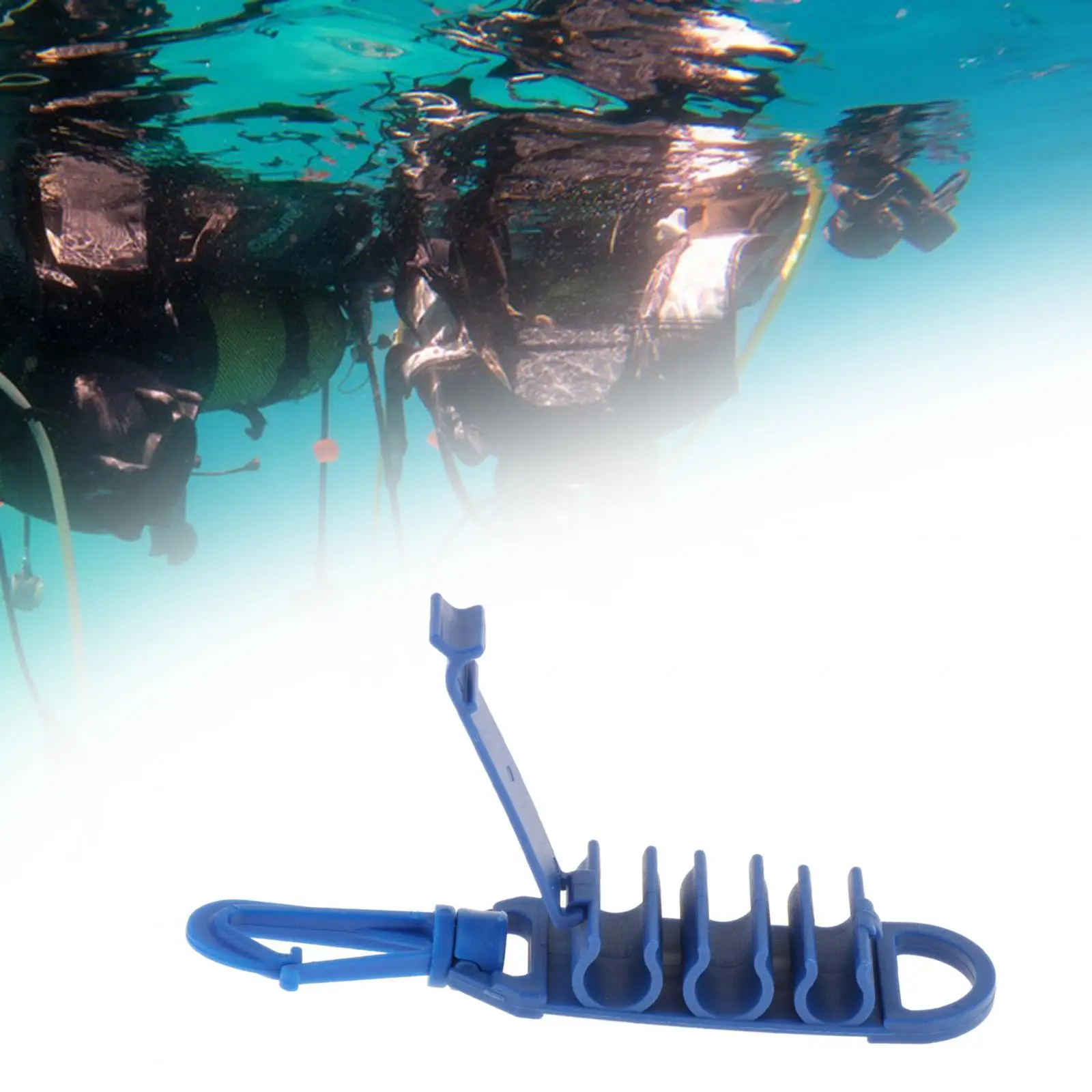 

Тройной держатель BCD для дайвинга, зажим для шланга для подводного плавания, зажим для снаряжения для подводного плавания, зажим для шланга BCD, для шланга 9/16 дюйма и шланга 1/2 дюйма