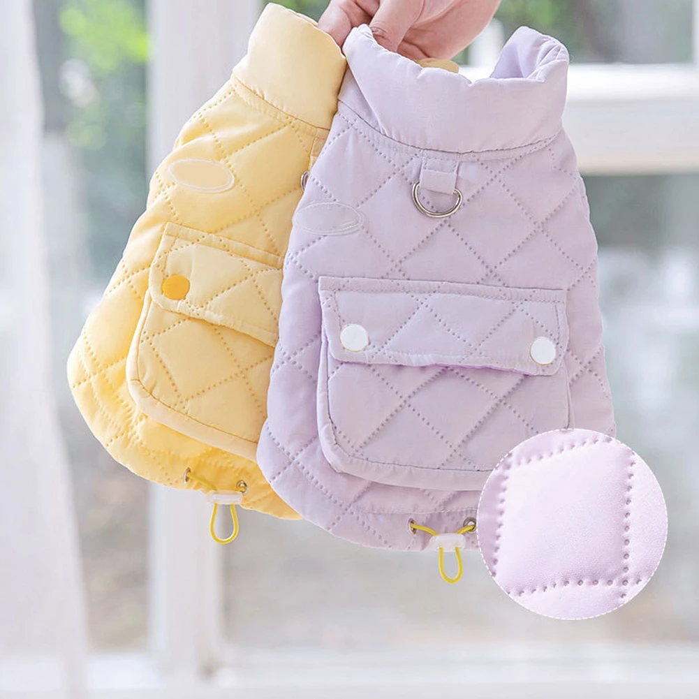 

Повседневная утепленная куртка для собак и кошек, утолщенный шарф, жилет для маленьких собак и кошек