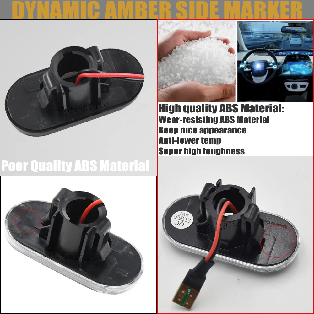 Led Dynamic Side Marker Turn Signal Light Renault Clio 1 2 KANGOO MEGANE ESPACE TWINGO MASTER Nissan Opel Smart FORTWO
