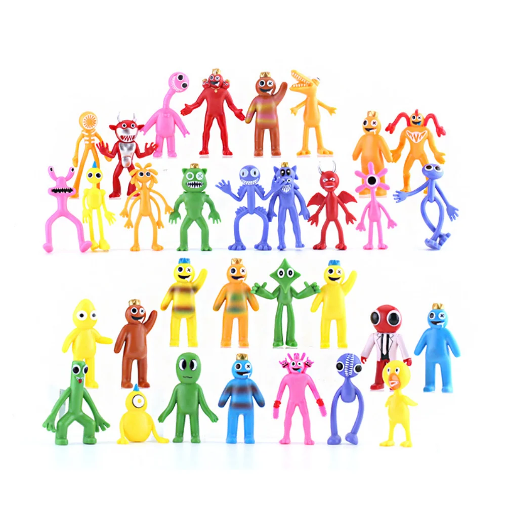 Vibrant Rainbow Friends Toy Character Figure - Kawaii Blue Monster Doll