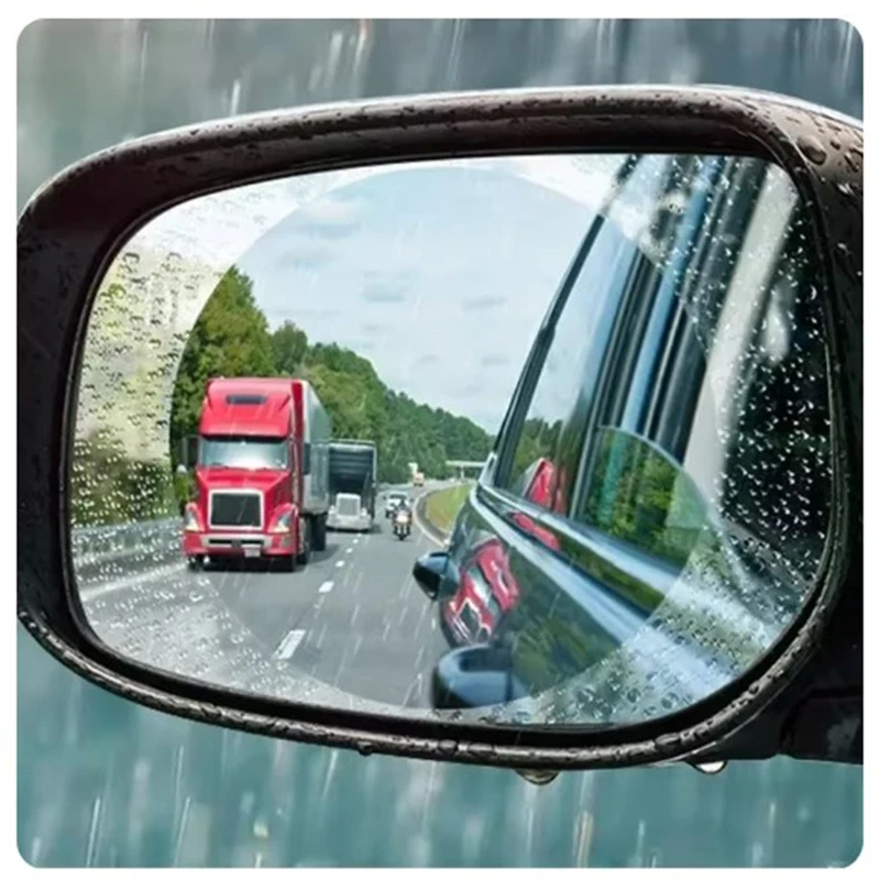 Car Rearview Mirror Protective Film Anti Fog Membrane Anti-Glare Waterproof Rainproof Car Sticker Clear Film