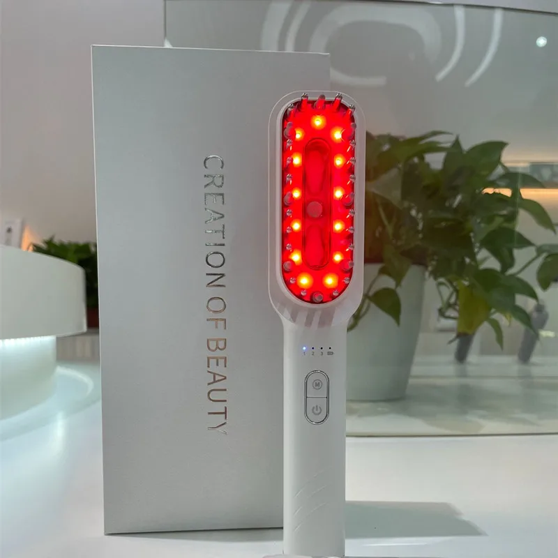 Red Light Therapy Scalp Massager EMS Micro Current Anti Hair Loss