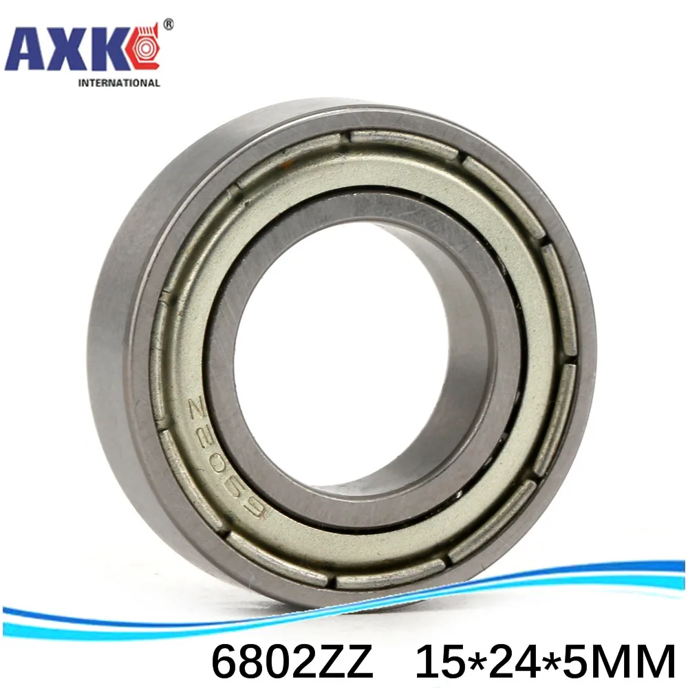 

Free Shipping Thin Wall Deep Groove Ball Bearing Sale Price 50pcs 6802ZZ 15*24*5 Mm Inch Bearing AXK Steel Ra 0.8 * ABEC-1 Z1 99