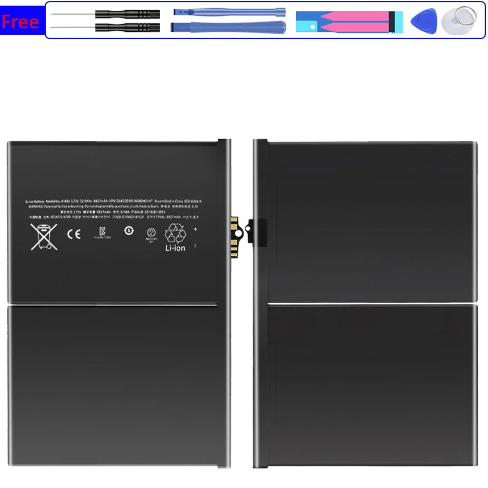 

Tablet Battery pad5 8827mAh For Apple iPad 5 Air 1 iPad5 Air1 A1484 A1474 1475