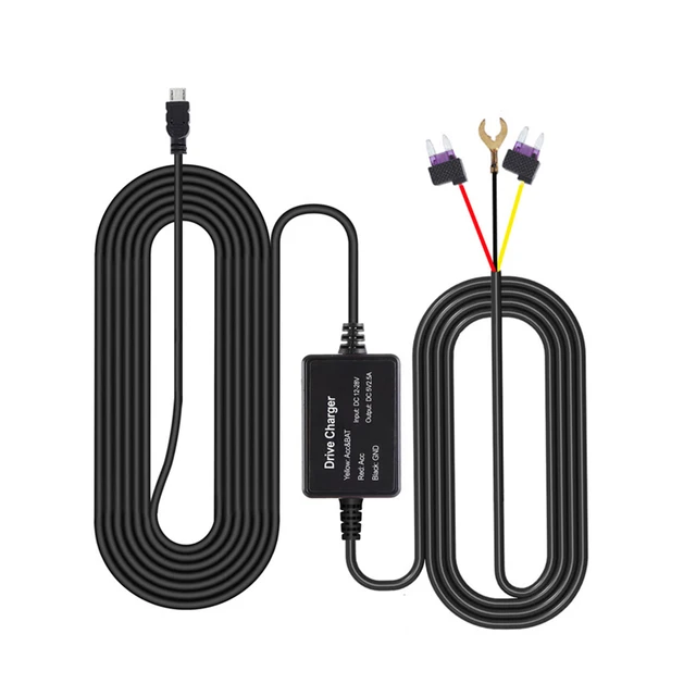 Dash Cam Hard Wire Kit Mini USB-Anschluss DC 12/24V bis 5V Auto