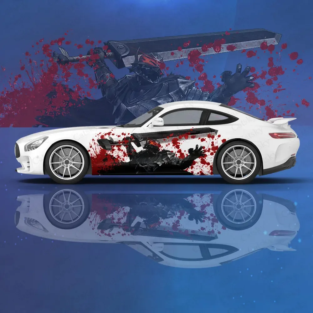 

Japanese Anime Berserk Car Sticker Decal Hood Door Body Vinyl Sticker Graphic Wrap New Car Accessories Sticker Decoration Gift