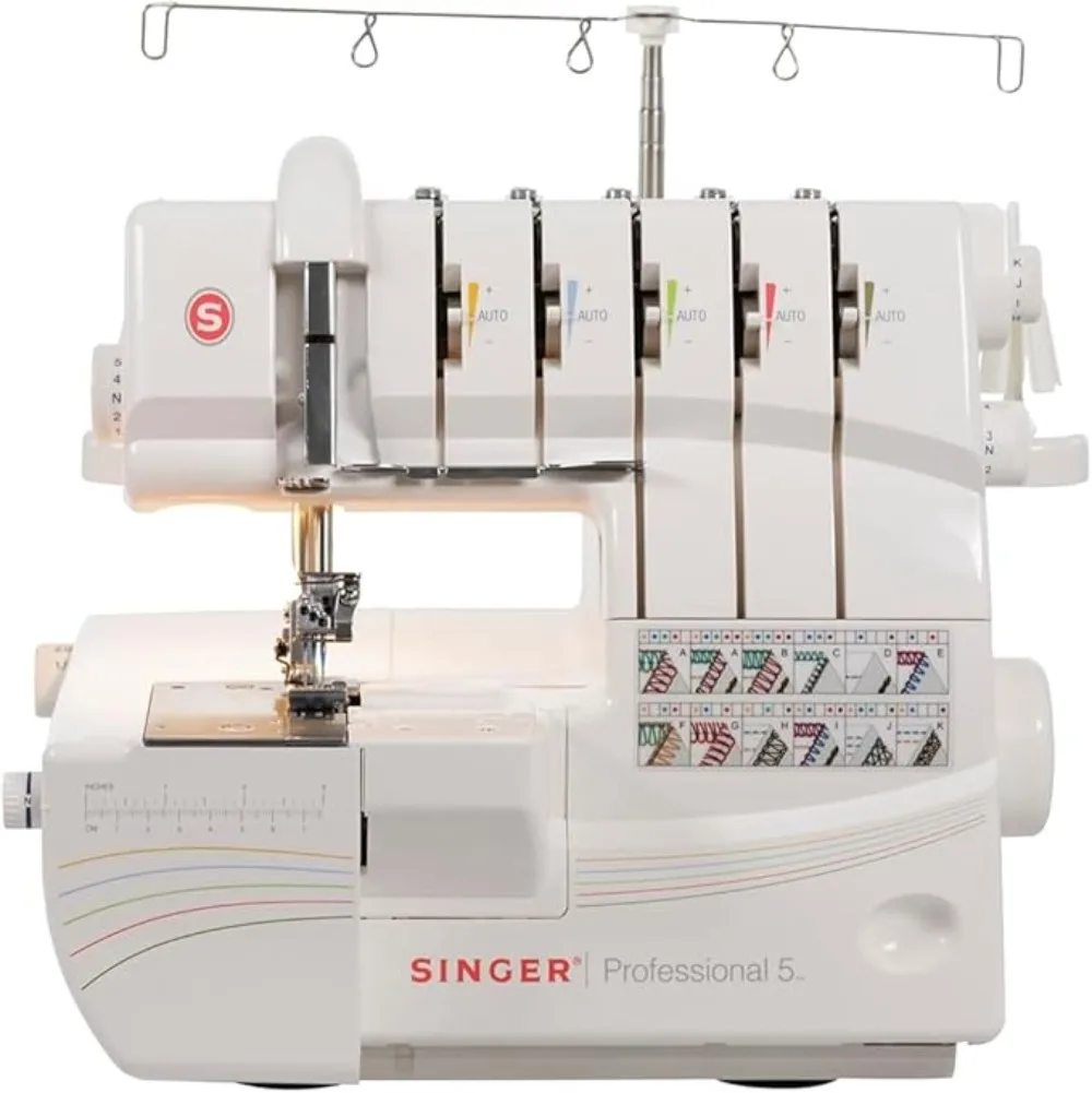 Professional 14T968DC Serger Overlock 2-3-4-5 Stitch Capability 1300 Stitches per minute Self Adjusting Sewing Made Easy