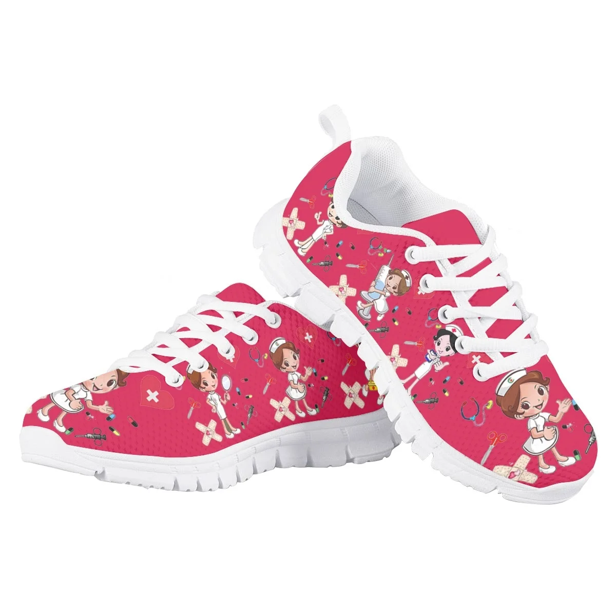 

Nopersonality Cute Girls Casual Sneakers Mininurse Medical Design Children's Sport Shoes Suitable Kids Canvas Trainers Cozy