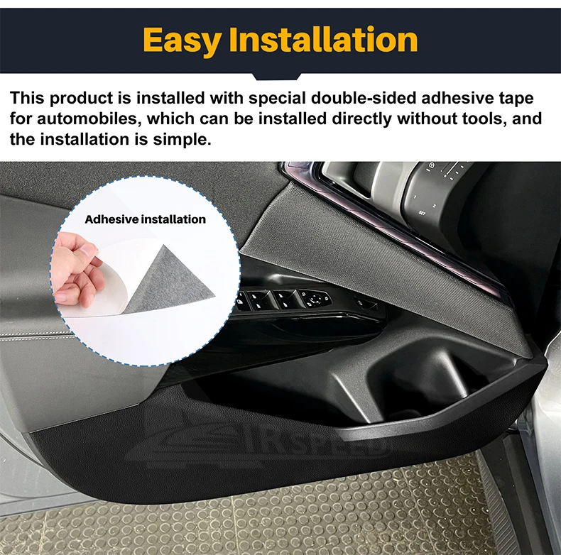 2 Stück Auto-Vordertür Anti-Kick-Pad Aufkleber für BMW X3 G45 2025 2026 Dekoration Schutz Anti-Schmutz-Pads Auto-Styling PU-Leder – Detail 6