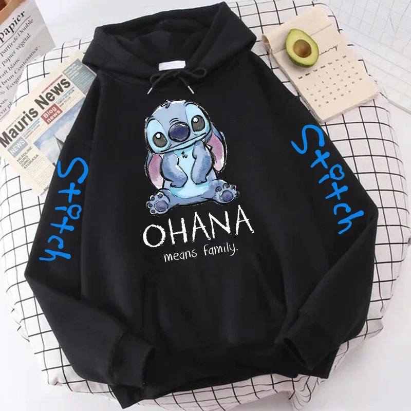 thumbnail image 1 of Sudaderas con capucha de Lilo Stitch de Disney para hombre y mujer, sudadera Harajuku de Anime, ropa de calle gótica Y2k de dibujos animados, Sudadera con capucha de Manga de los años 2000 para mujer, 1 of 4