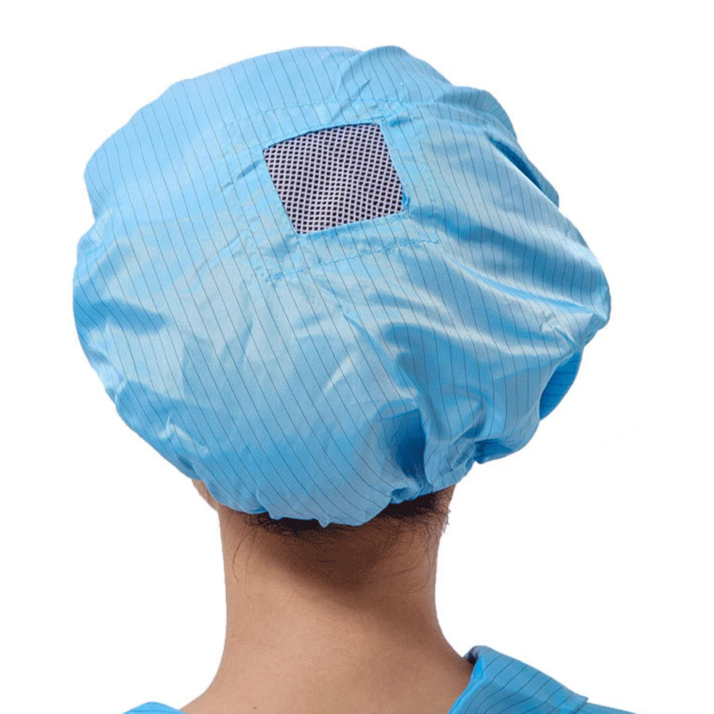 Unisex Elastic Hats Anti-Static Safety Working Hats Dustproof ESD Mens Clean Room Protective Electronics Factory Workship Cap